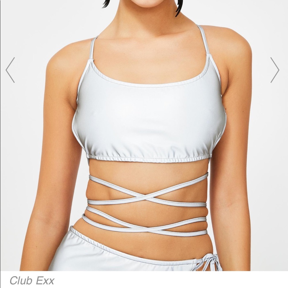 Club exx crop top
